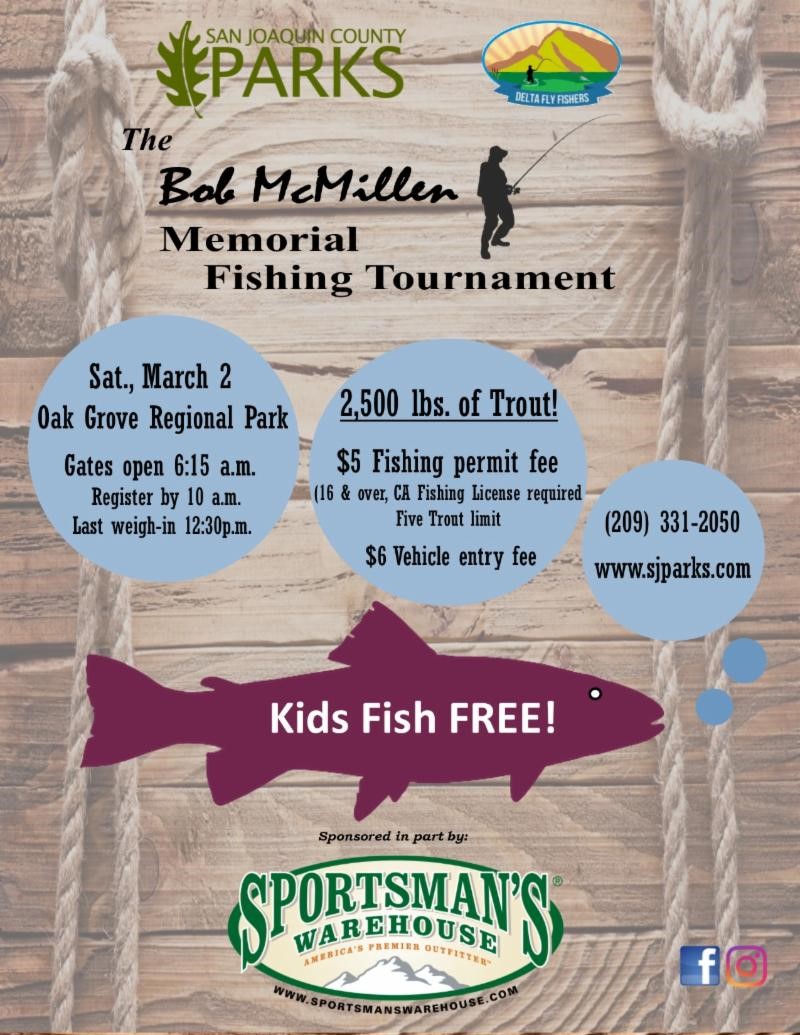 Bob McMillen Annual Memorial Fishing Tournament Events Visit Stockton