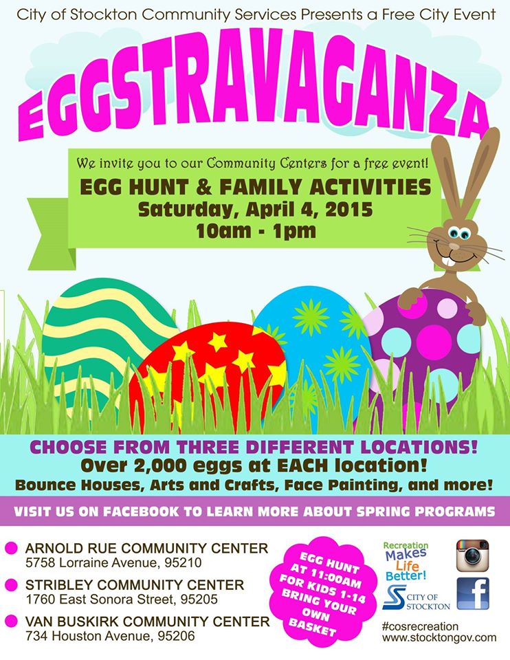 Stockton City Wide Eggstravaganza Easter Events Events Visit Stockton