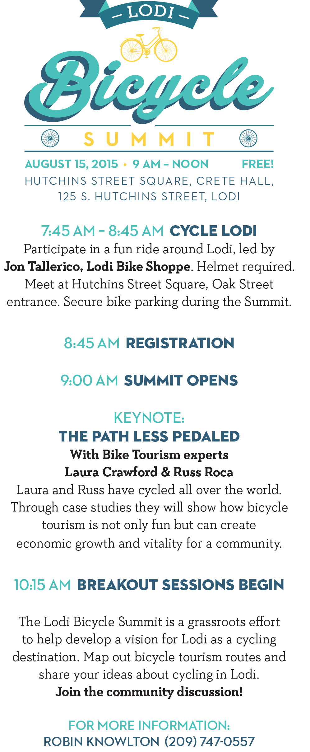 Lodi Bicycle Summit Visit Lodi Events Calendar