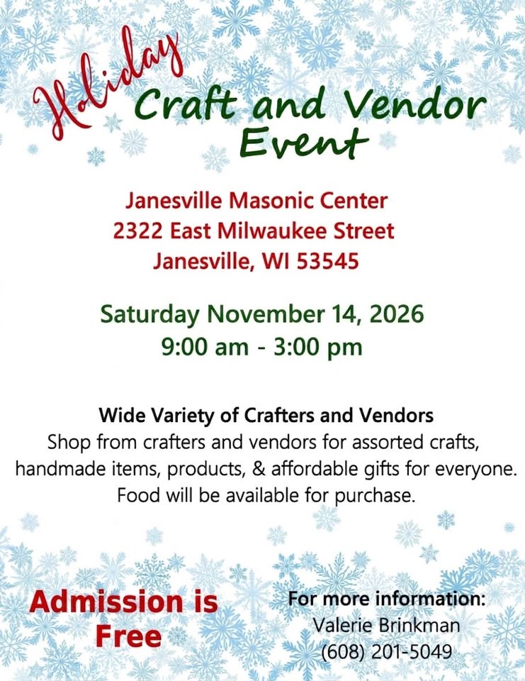 Holiday Craft & Vendor Event Holiday Craft & Vendor Event