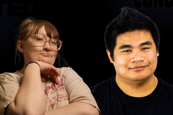 Comedians John Datoy and Paula Kosienski Comedians John Datoy and Paula Kosienski