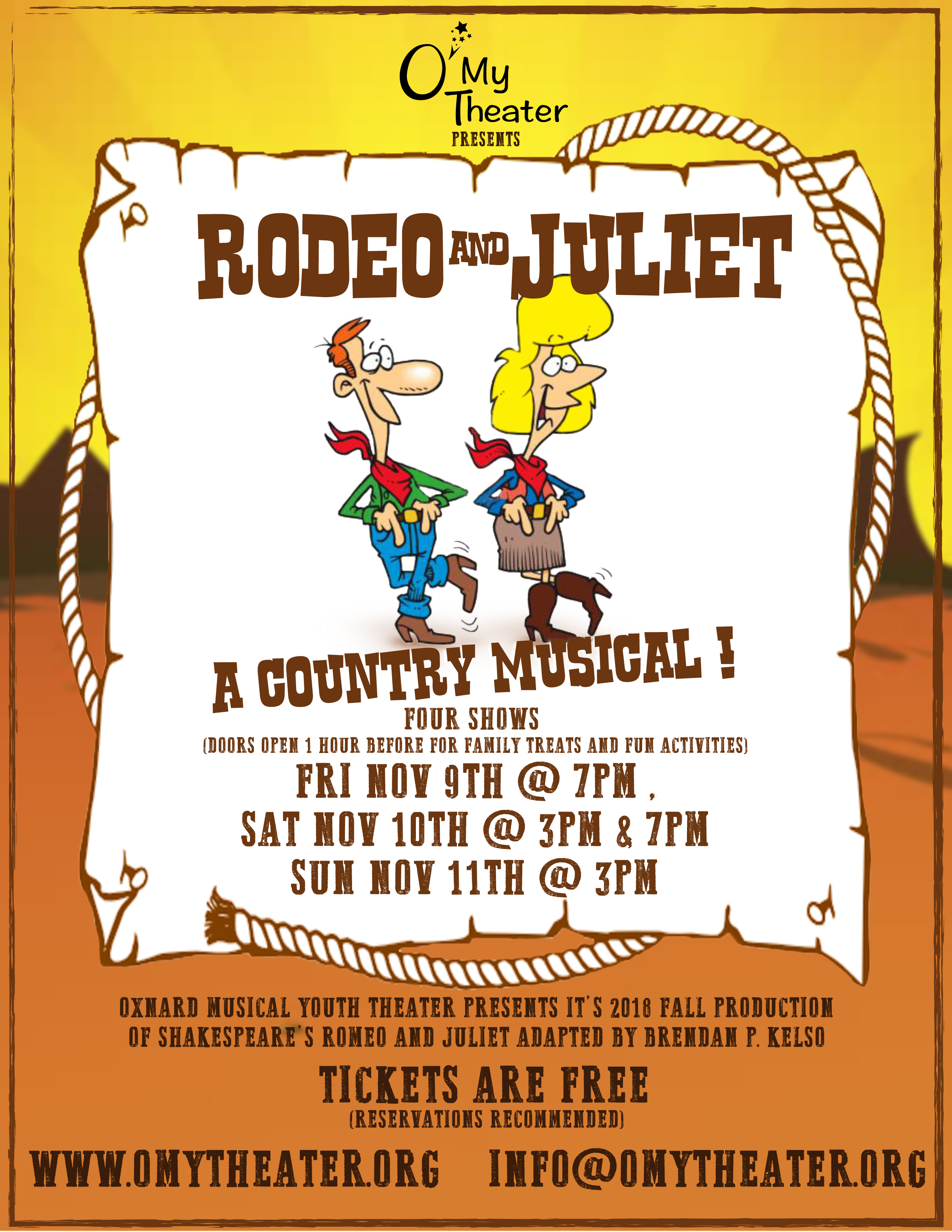 O’My Theater Presents “Rodeo and Juliet”