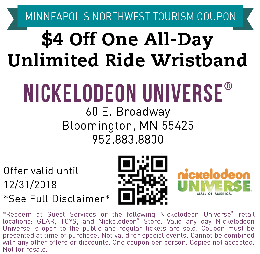 Nickelodeon Universe Minneapolis Northwest