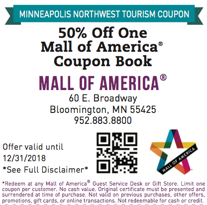 mall america coupon gift